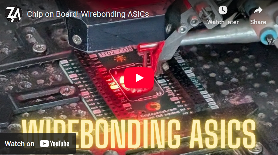 Video thumbnail - Tiny Tapeout 9 First COB samples